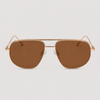 Gold Frame with Brown Lenses