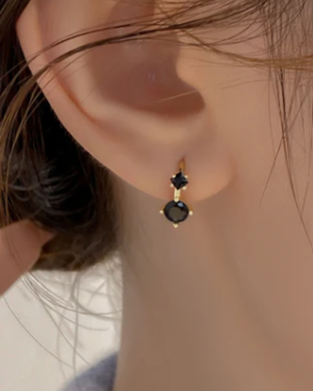 Noir Hoops