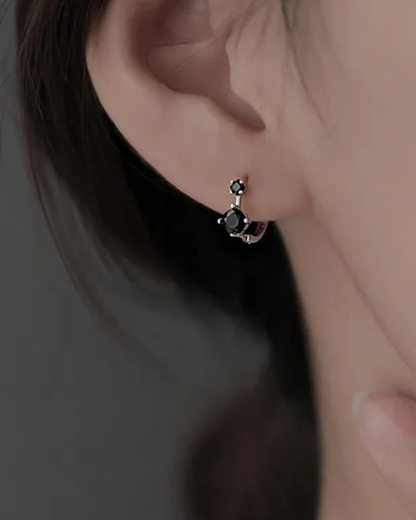 Noir Hoops