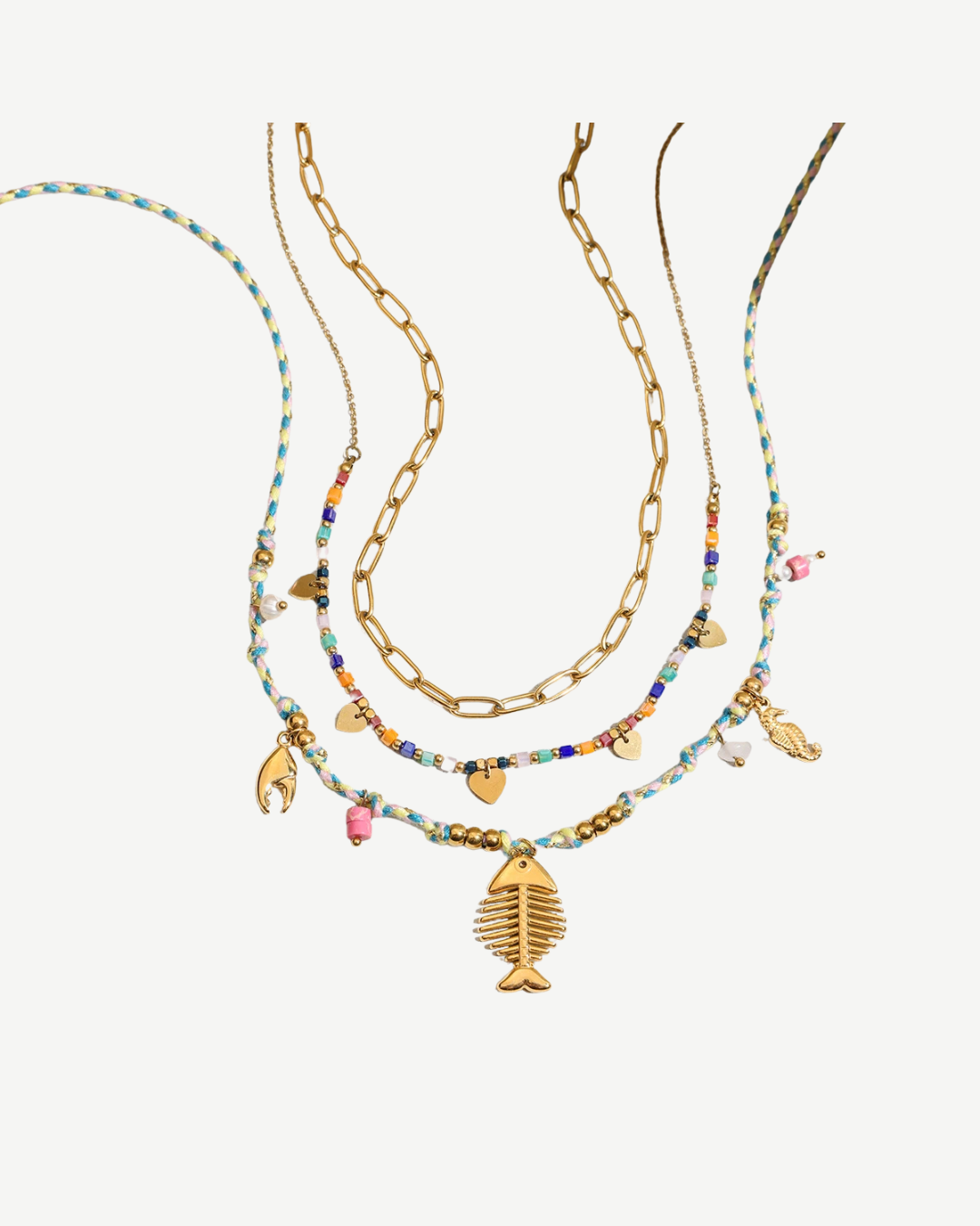 Uworld Ocean Vacation Style 18K Gold Color TROCAR NOME