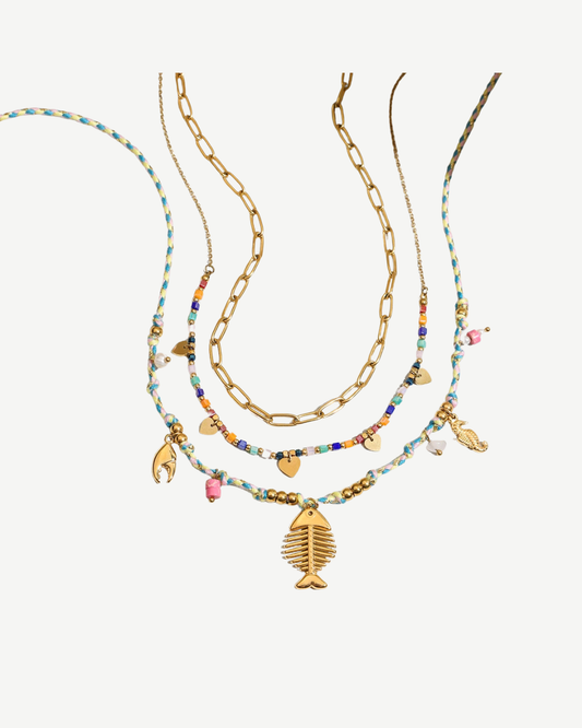 Uworld Ocean Vacation Style 18K Gold Color TROCAR NOME