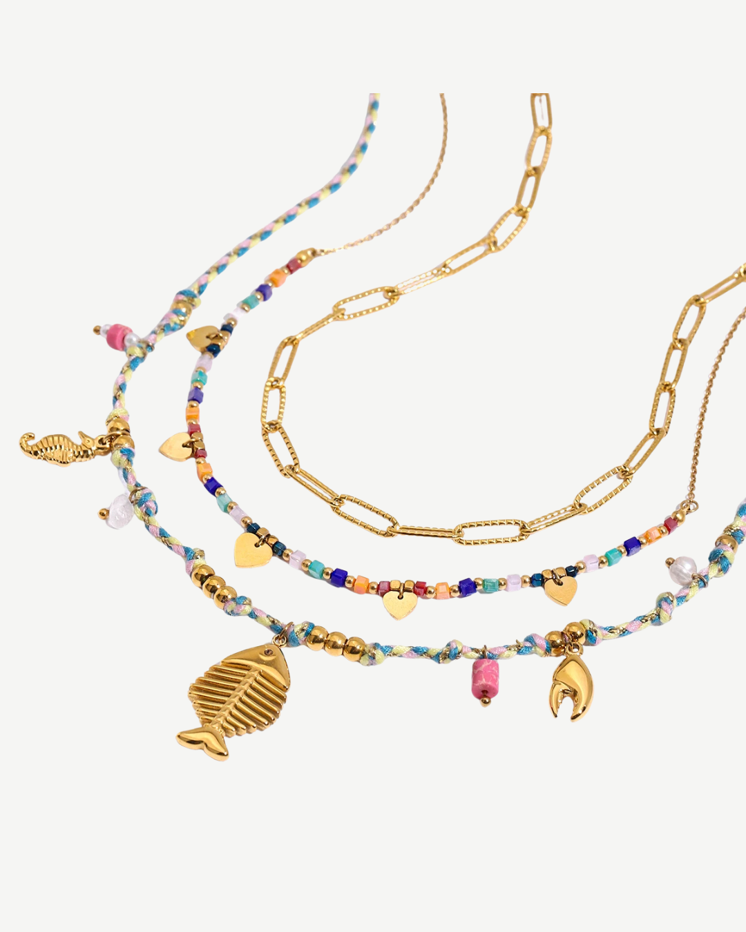 Uworld Ocean Vacation Style 18K Gold Color TROCAR NOME