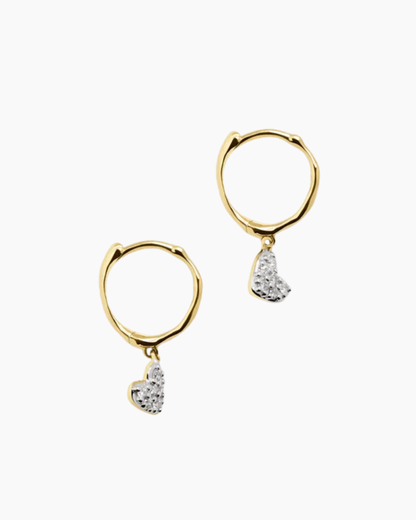 Amora Heart Stud Earrings