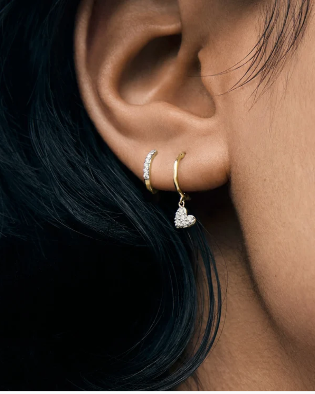 Amora Heart Stud Earrings