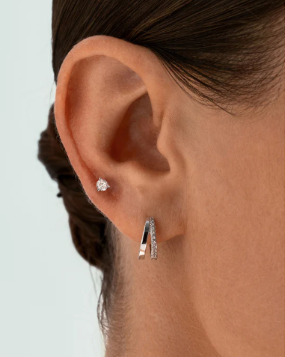 Golden Charm Hoops