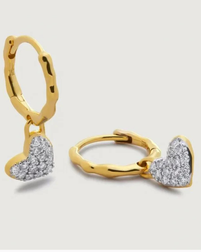 Amora Heart Stud Earrings