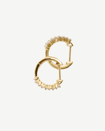 Luna Charm Hoops