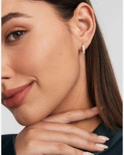 Luna Charm Hoops