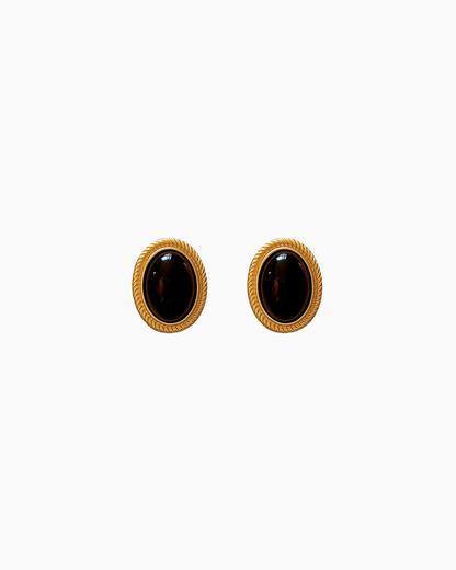 Onyx Muse Studs