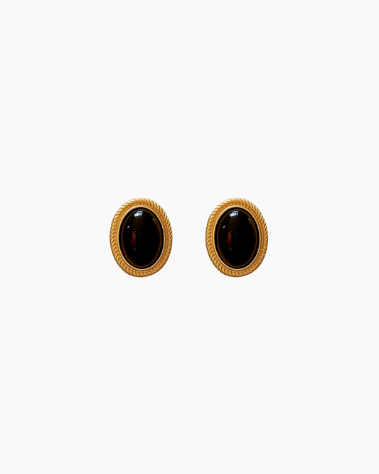 Onyx Muse Studs