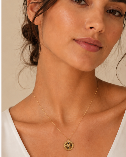 Noir Coin Necklace
